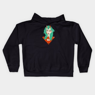 Beautiful Oni Girl Kids Hoodie